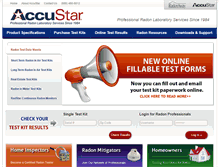 Tablet Screenshot of accustarlabs.com